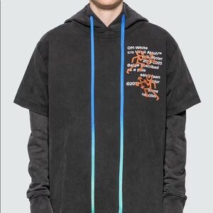 Off white layered hoodie